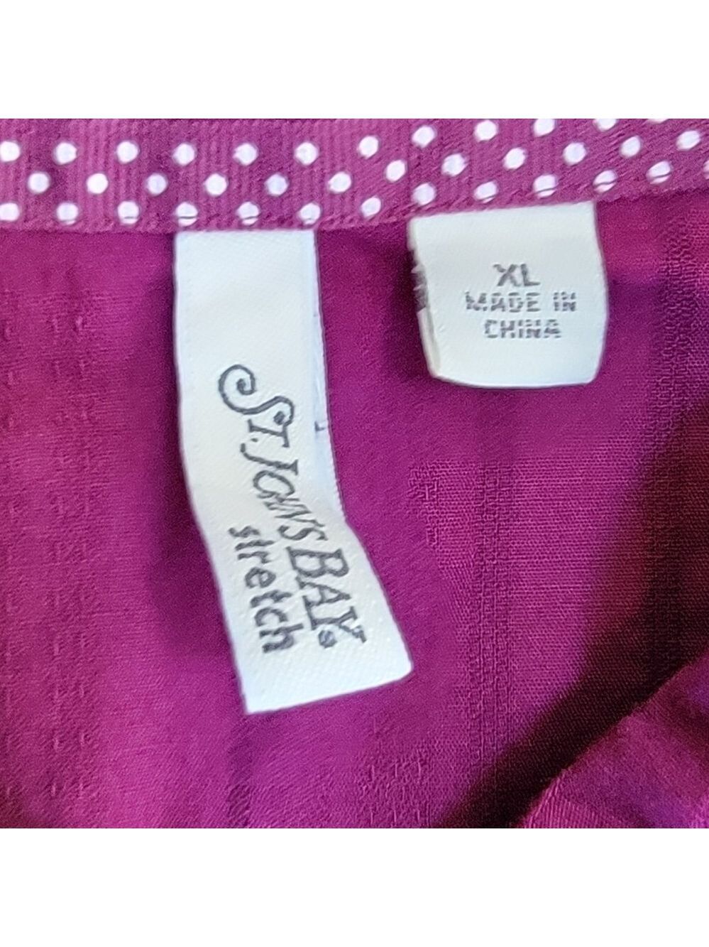 St. Johns Bay Sleeveless Buttondown Shirt Size XL EUC - Picture 8 of 9